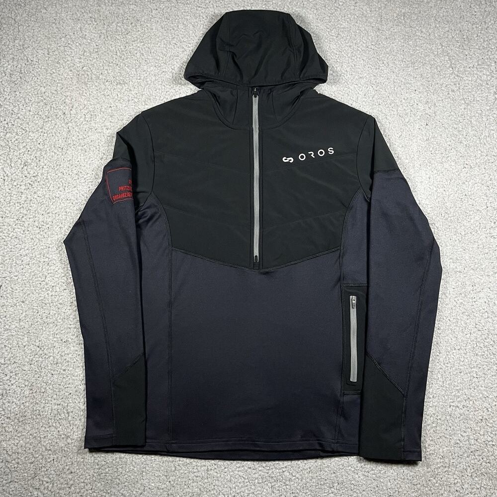 Oros Hoodie Mens M Gray Pullover Outdoors Zip Explorer Performance Jacket
